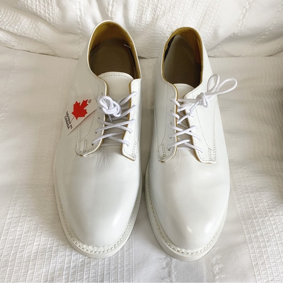 NWOT VIBRAM WOMEN'S WHITE LEATHER LACE UP DRESS SHOES -9 - Picture 5 of 10